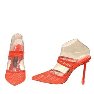 Jessica Rich Ysabelle Fishnet Pointed Toe Pump Size 7